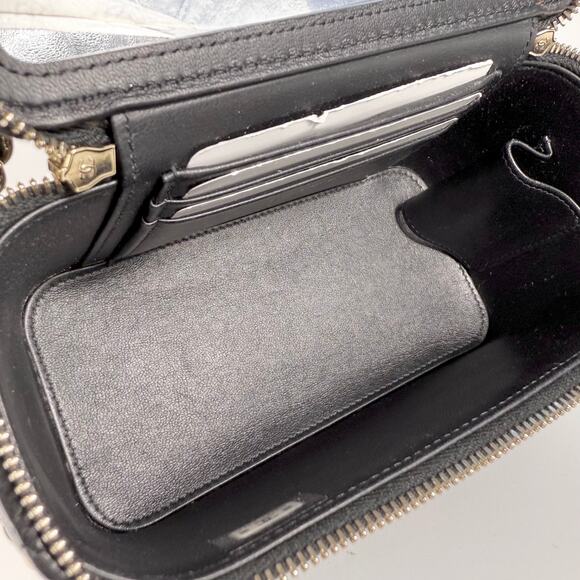 Chanel Quilted Lambskin Top Handle Vanity Case On Chain - Picture 10 of 12